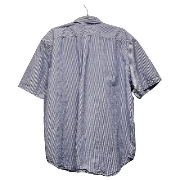 Ralph Lauren Men's Short Sleeve Button Down Shirt Blue White Stripe 2XB/2XL - Picture 3 of 7